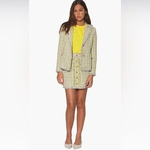 NWT ❤️ Walter Baker Malibu Yellow Tweed Damon Blazer - MSRP $298